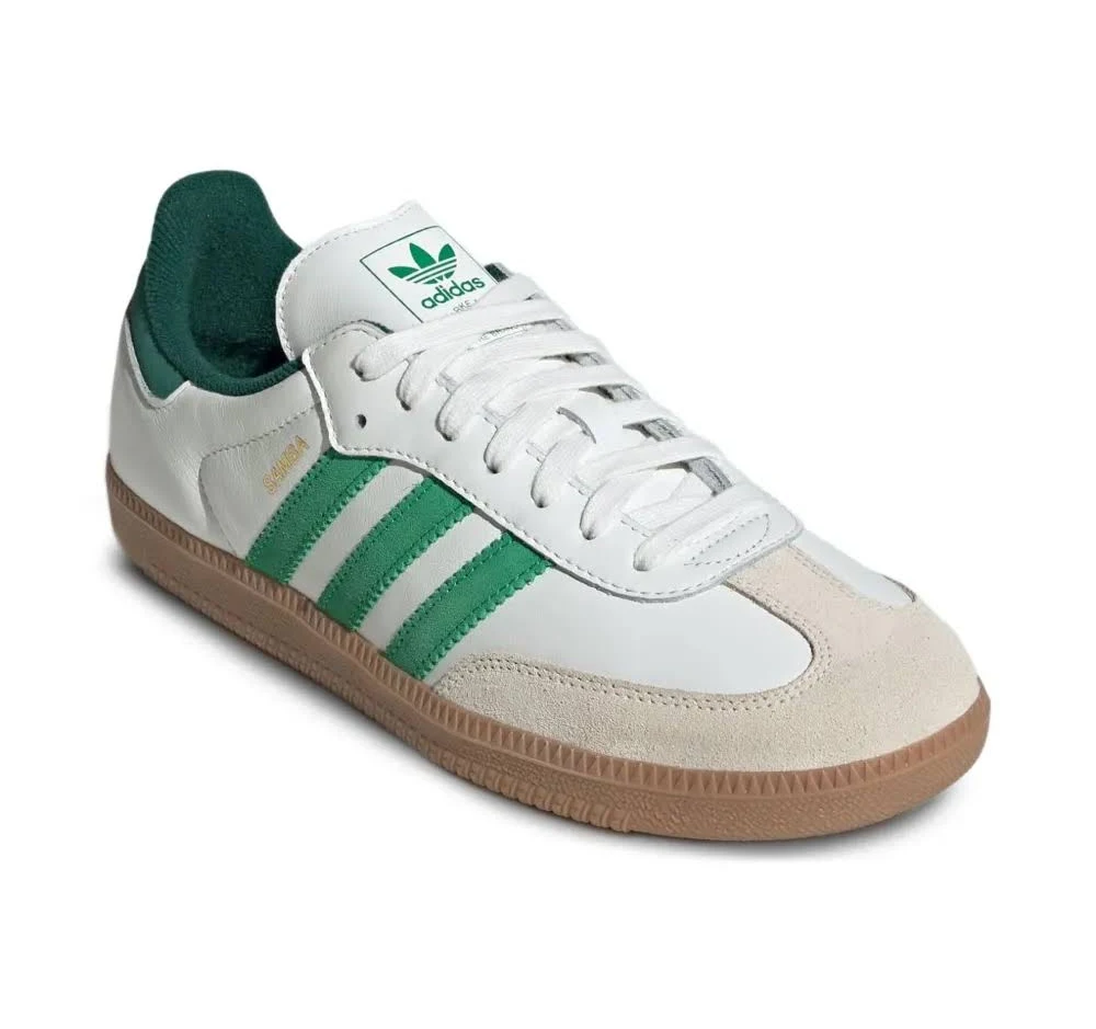 ADIDAS SAMBA WHITE GREEN MENS - Image 2