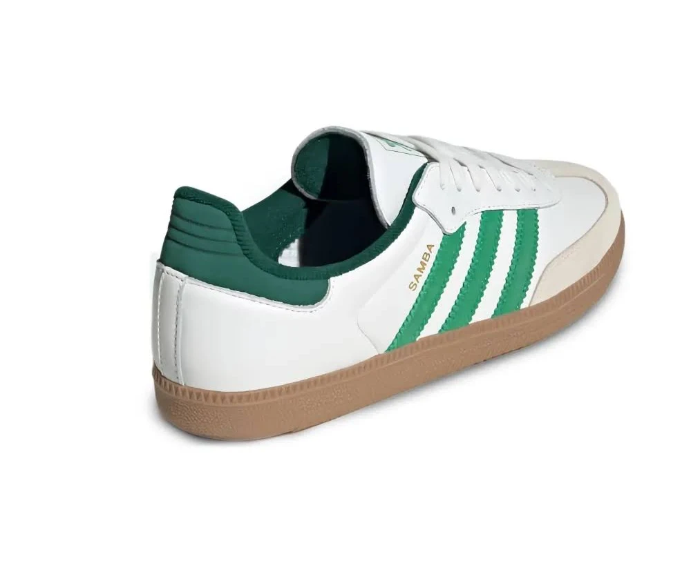 ADIDAS SAMBA WHITE GREEN MENS - Image 3