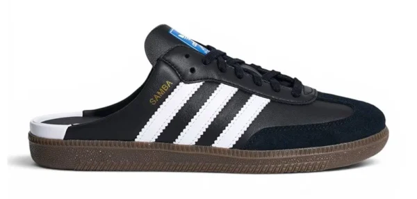 ADIDAS SAMBA MULE BLACK WHITE WOMENS