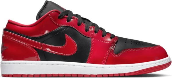 Nike Air Jordan 1 Low SE Patent Varsity Red Black