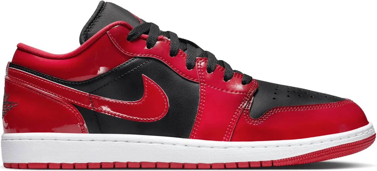 Nike Air Jordan 1 Low SE Patent Varsity Red Black