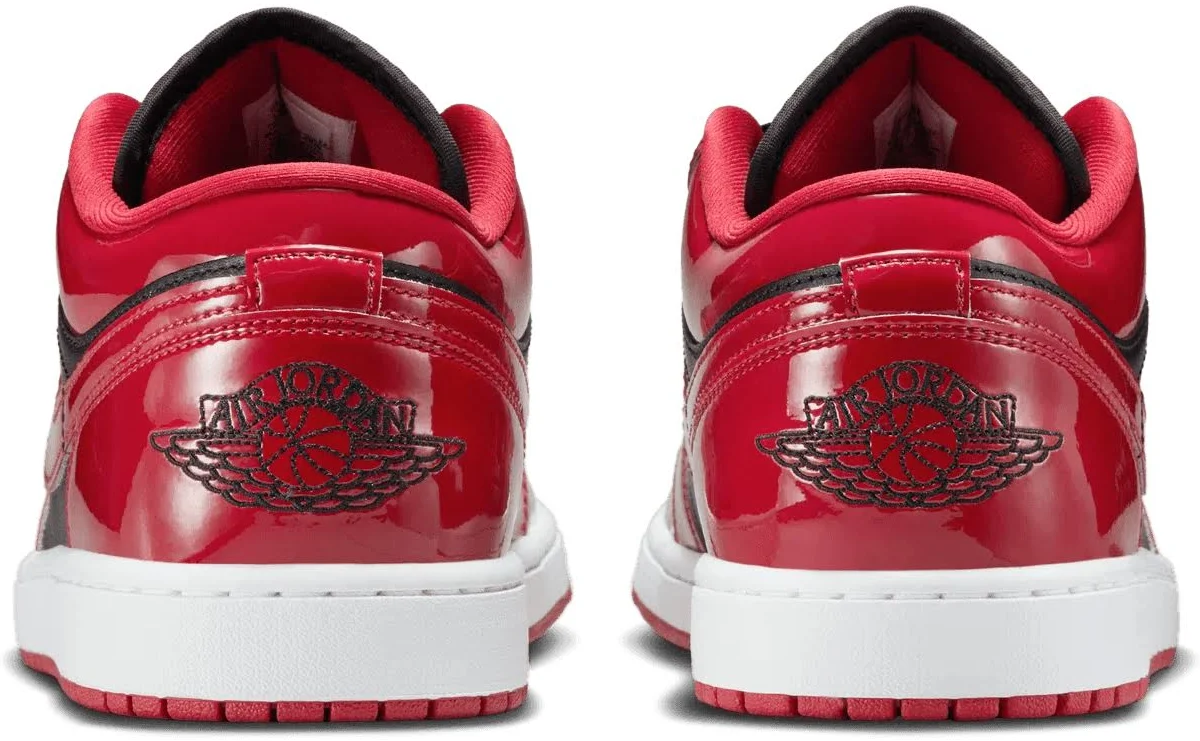 Nike Air Jordan 1 Low SE Patent Varsity Red Black - Image 3