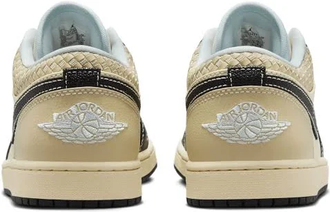 -Air Jordan 1 Low SE Coconut Milk Black Muslin - Image 2