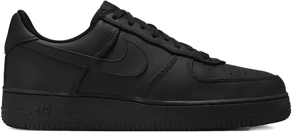 NIKE AIRFORCE 1 BLACK PREMIUM LEATHER