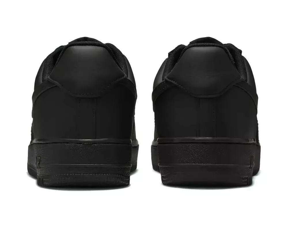 NIKE AIRFORCE 1 BLACK PREMIUM LEATHER - Image 2