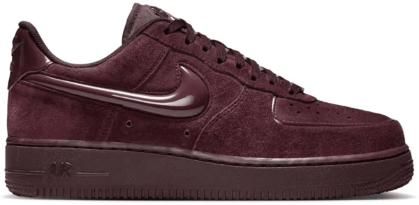 NIKE AIRFORCE 1 LOW BURGUNDY CRUSH