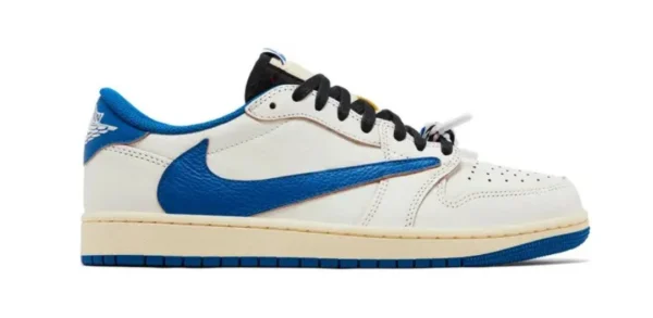 TRAVIS SCOTT X NIKE AIR JORDAN 1 LOW FRAGMENT HEAT OG BOX SEMI UA
