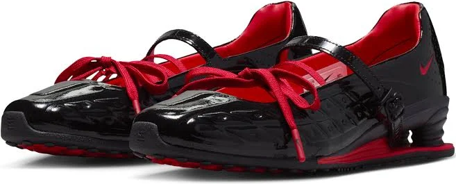 LABELHOOD x Nike Shox Z Calistra Black University Red - Image 2