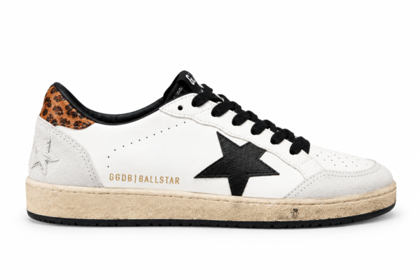Golden Goose ball White Heel Leo Ball Star