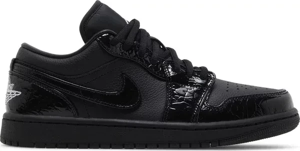 Nike air jordan 1 low black croc