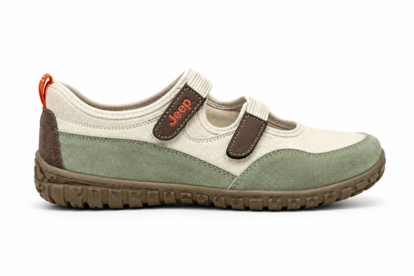 Jeep Outdoor Shoes Womens Low Top Cream Light Green For Girls