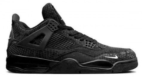Nike Air Jordan 4 Retro Black Snakeskin Edition