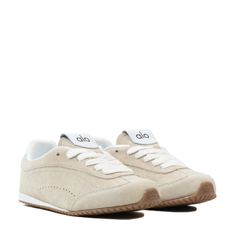 Alo Yoga Sunset Suede Sneakers Beige - Image 2