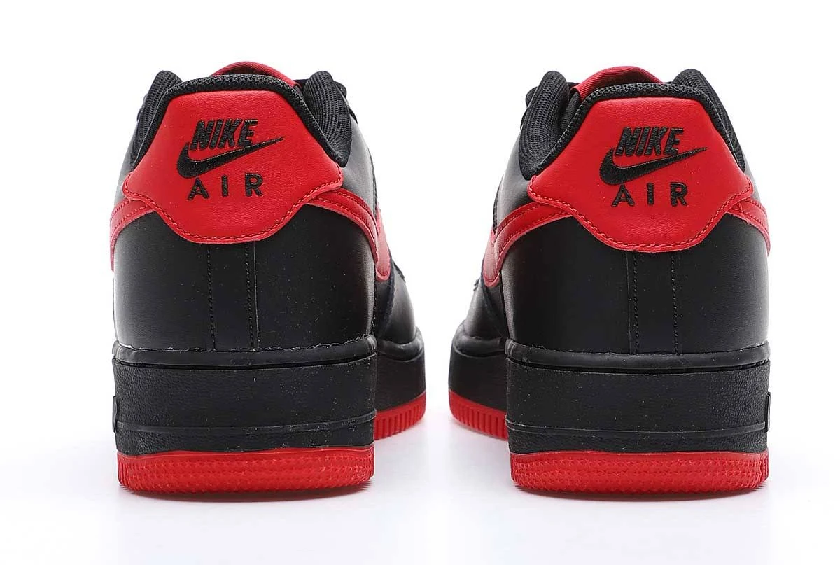Nike Airforce 1 university Red black - Image 2