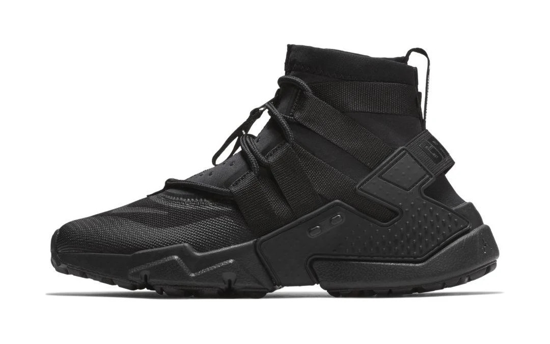 Nik e huarache gripp gs triple black - Image 2