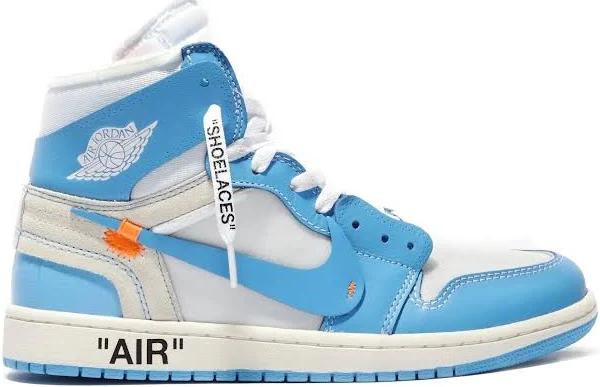 Nik e Jordan retro 1 X of white UNC Blue