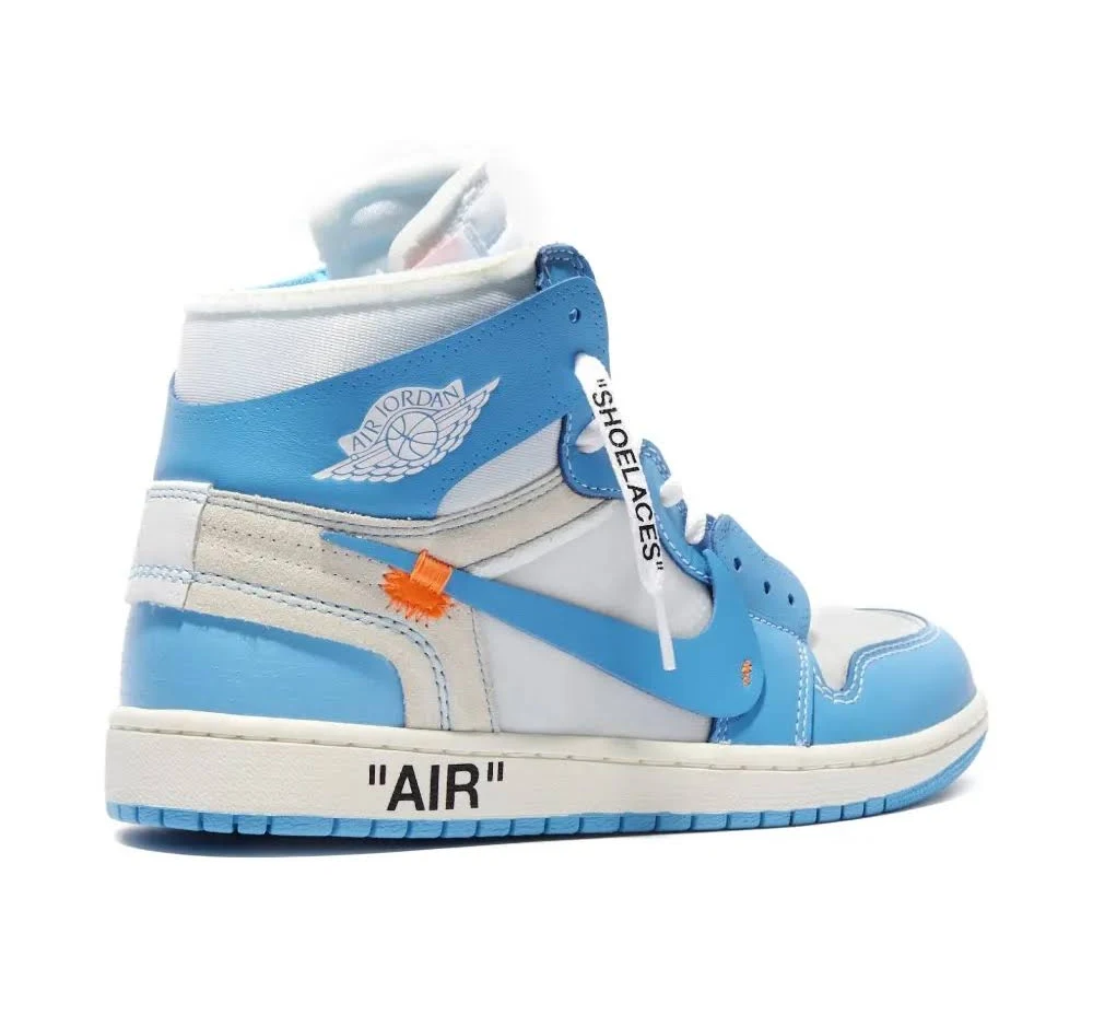 Nik e Jordan retro 1 X of white UNC Blue - Image 2